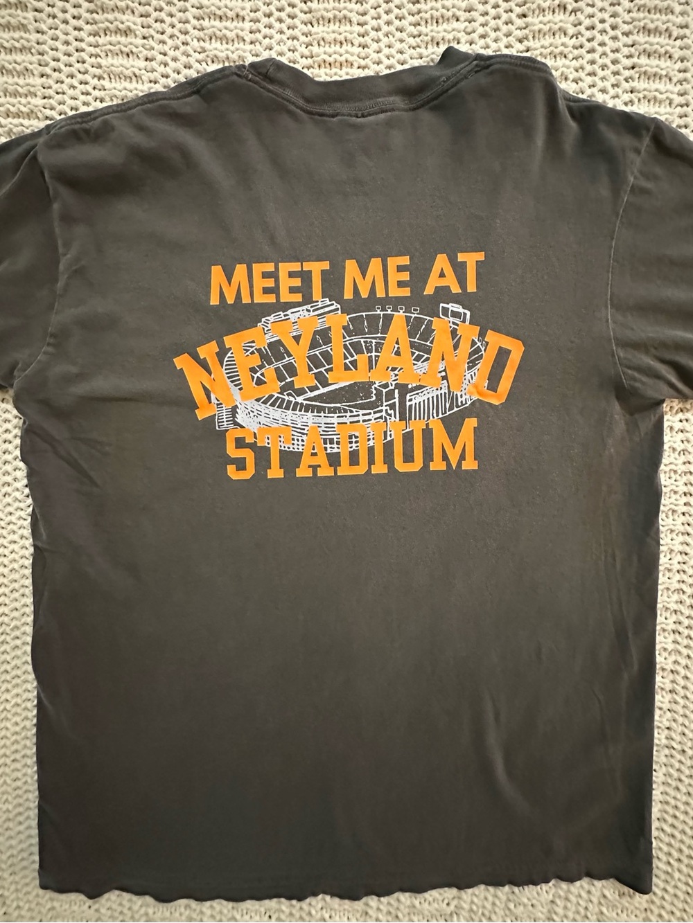 Comfort Colors Black Tee with Orange Neyland Stadium Graphic